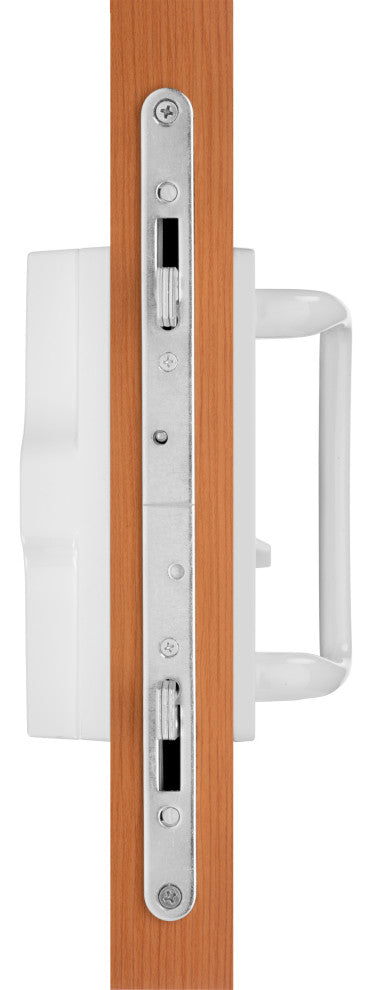 Euro-Charlotte Sliding Door Handle With 3.93" CTC Screwholes, White