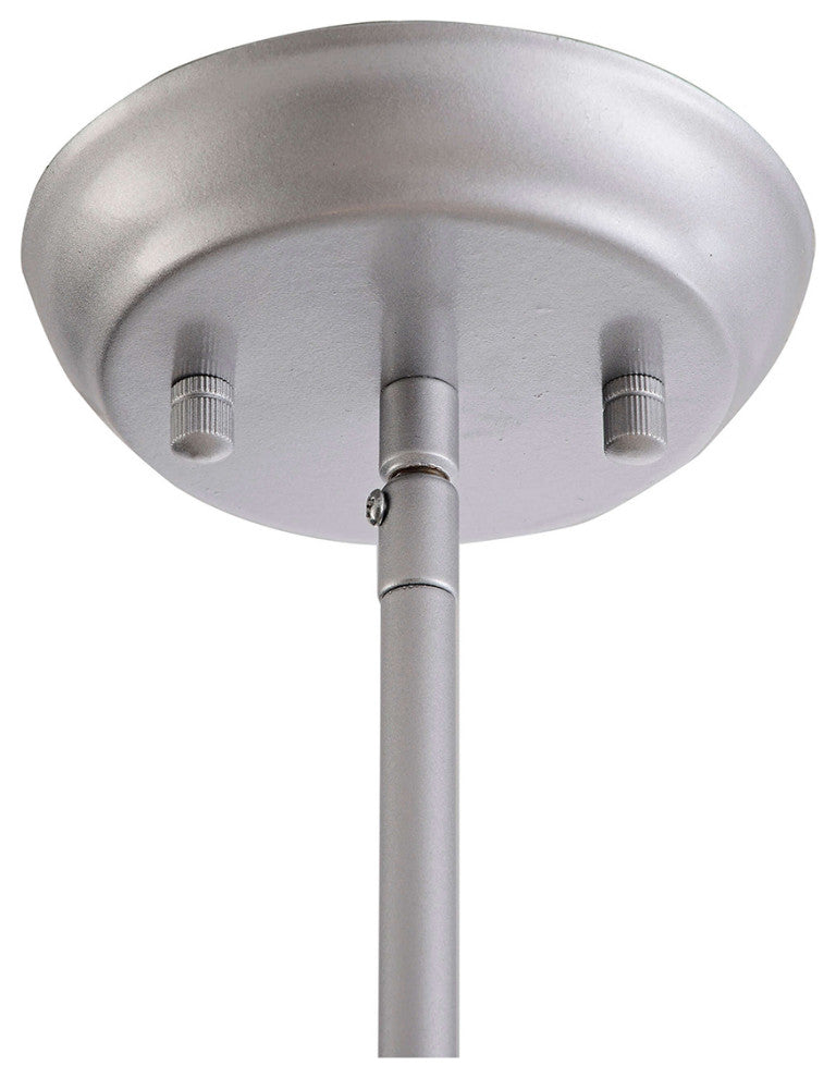 Mia Crystal 6-light Chandelier, Matte Silver