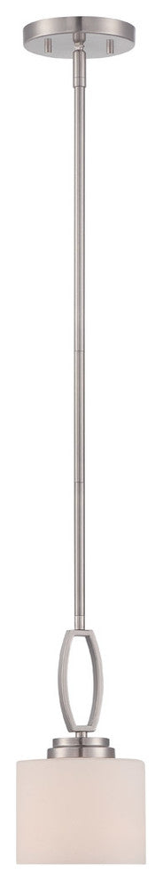 Axel Mini Pendant, Satin Platinum