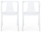Xanth Outdoor Stacking Dining Chair, Set of 2, White