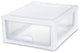 Sterilite 23018006 Stacking Drawer, White, 16 Qt