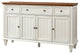 Traditional Sideboard With Storage With 3 Drawers, White