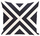 "x" Marks The Spot Stripes Print Outdoor Pillow, Bewitching, 18"x18"