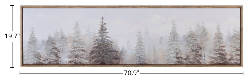 Becker Canvas Wall Art With Brown Frame
