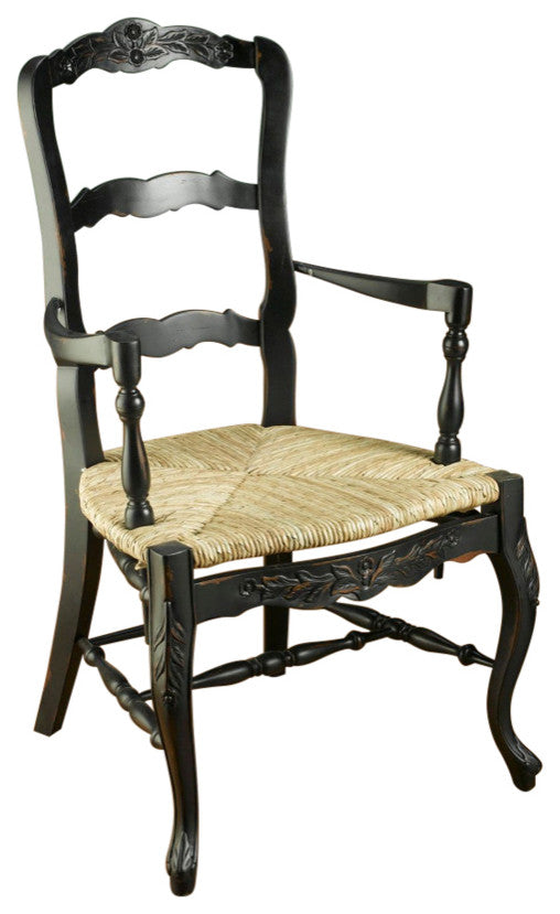 Dianne French Arm Chair, Black