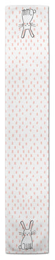 Cute White Rabbit 16x90 Cotton Table Runner