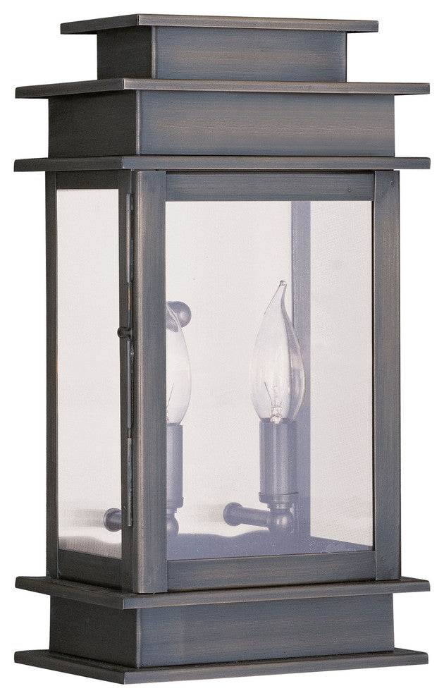 Princeton Outdoor Wall Lantern, Vintage Pewter
