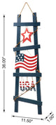 36"H Patriotic Ladder-shaped "USA" Porch Decor