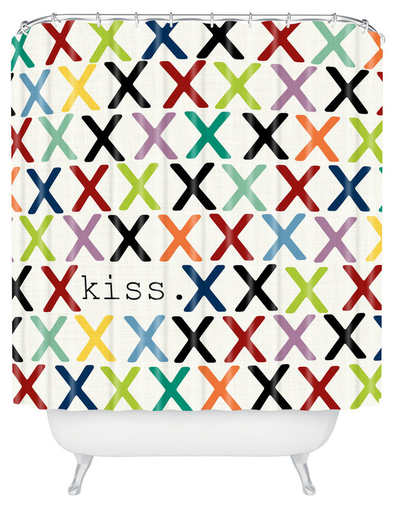 Sharon Turner Kiss Shower Curtain