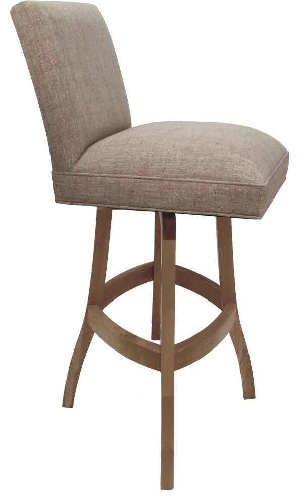 Swivel Wood Counter, Bar or Extra Tall Stool - Sommerville on S-Base, Basin Beige - Cashew, 34"