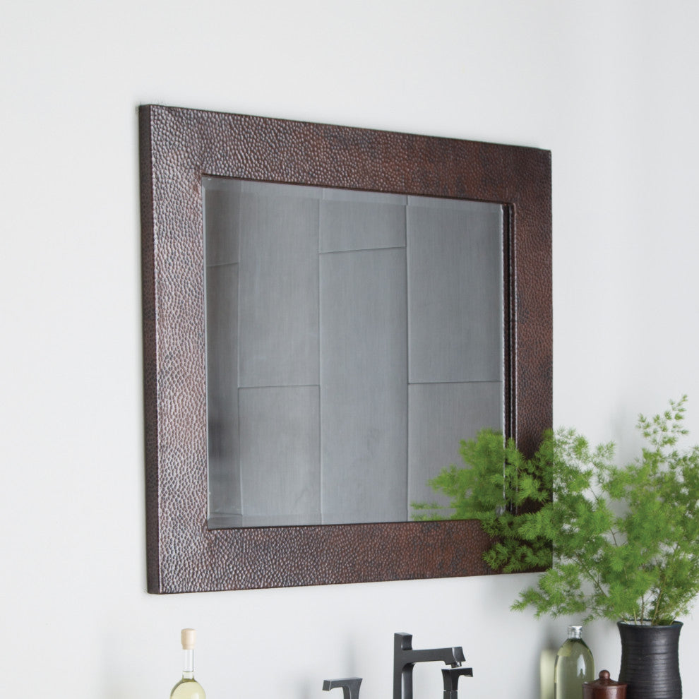 Large Sedona Rectangle Mirror in Antique