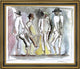 Jules Pascin Cubans - 20" x 25" Framed Premium Canvas Print
