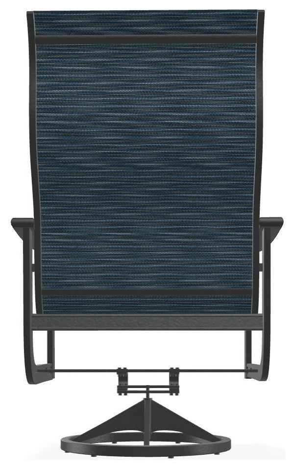 St. Catherine Sling Outdoor Supreme Swivel Rocker, Nimbus Ocean/Graphite