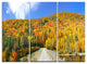 "Stowe Countryside View Panorama" Metal Wall Art, 3 Panels, 36"x28"