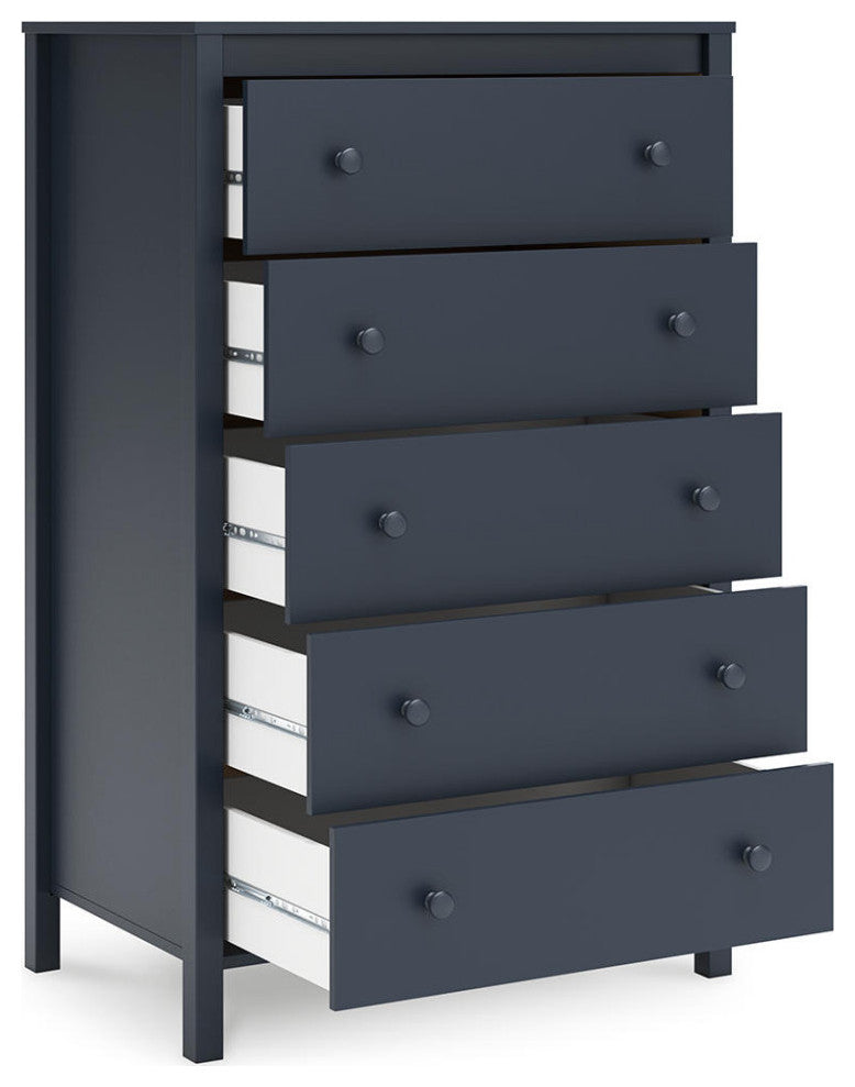 Simmenfort Navy Blue Chest of Drawers
