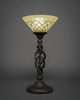 Elegante 1-Light Table Lamp, Chocolate Icing