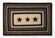 Earth Rugs PP-313 Black Stars Oblong Patch 20" x 30"