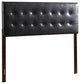 Novo 2 Faux Leather Adjustable Headboard, Black, King