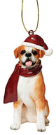 Boxer Holiday Dog Ornament Sculpture