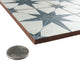 Harmonia Kings Star Blue Ceramic Floor and Wall Tile