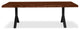 Brooks Dining Table, Y Base, 40"x92", Americano Top, Black Base