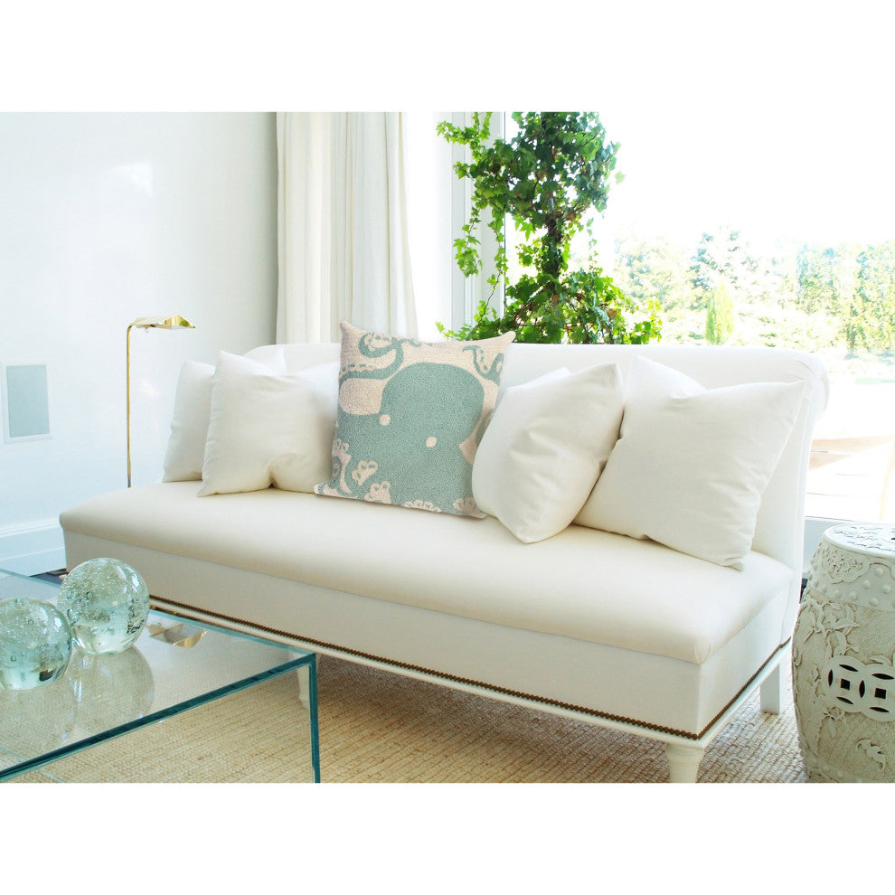 Frontporch Octopus Pillow, Aqua, 18"x18"