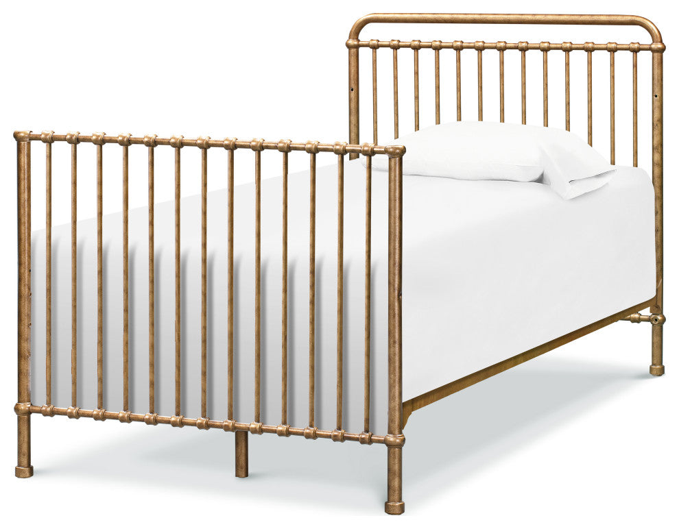 Winston 4-in-1 Convertible Mini Crib, Vintage Gold