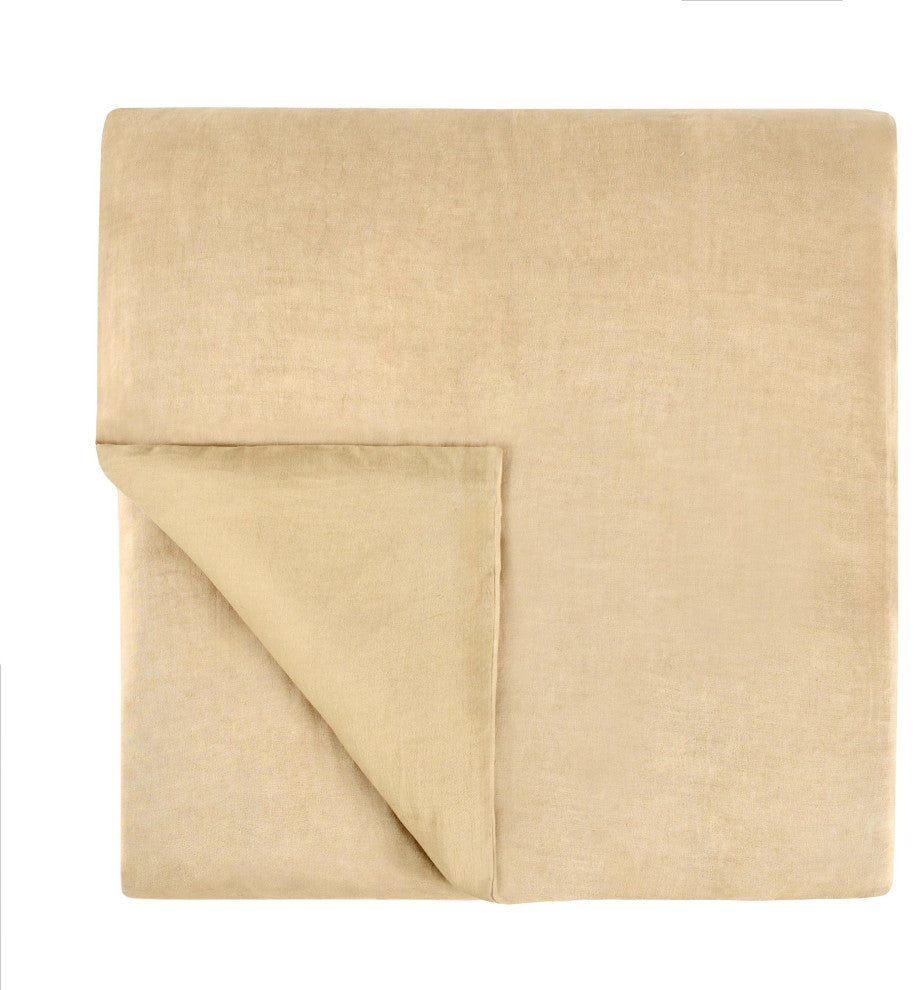 Paloma Hemp Fabric Duvet by Kosas Home, Amber, Queen