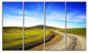 "Rural Road And Olive Trees Uphill" Landscape Wall Art, 4 Panels, 48"x28"
