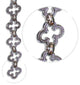 Chain #36, Motif Design, Un-Welded Links Solid Brass Chain, Polished Nickel