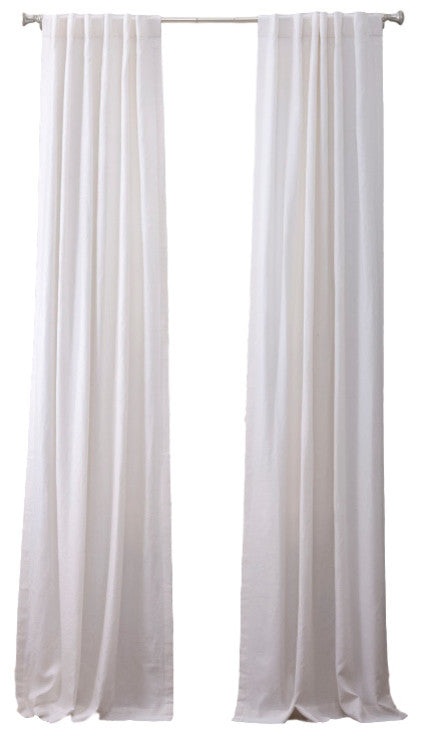 Luca Single Drapery 50"x118" Panel, White