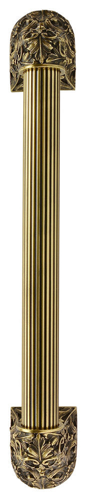 Acanthus Appliance Pull, Antique Brass, 12", Fluted