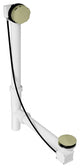 Tubular 35" Cable Drive Bath Waste, Polished Brass