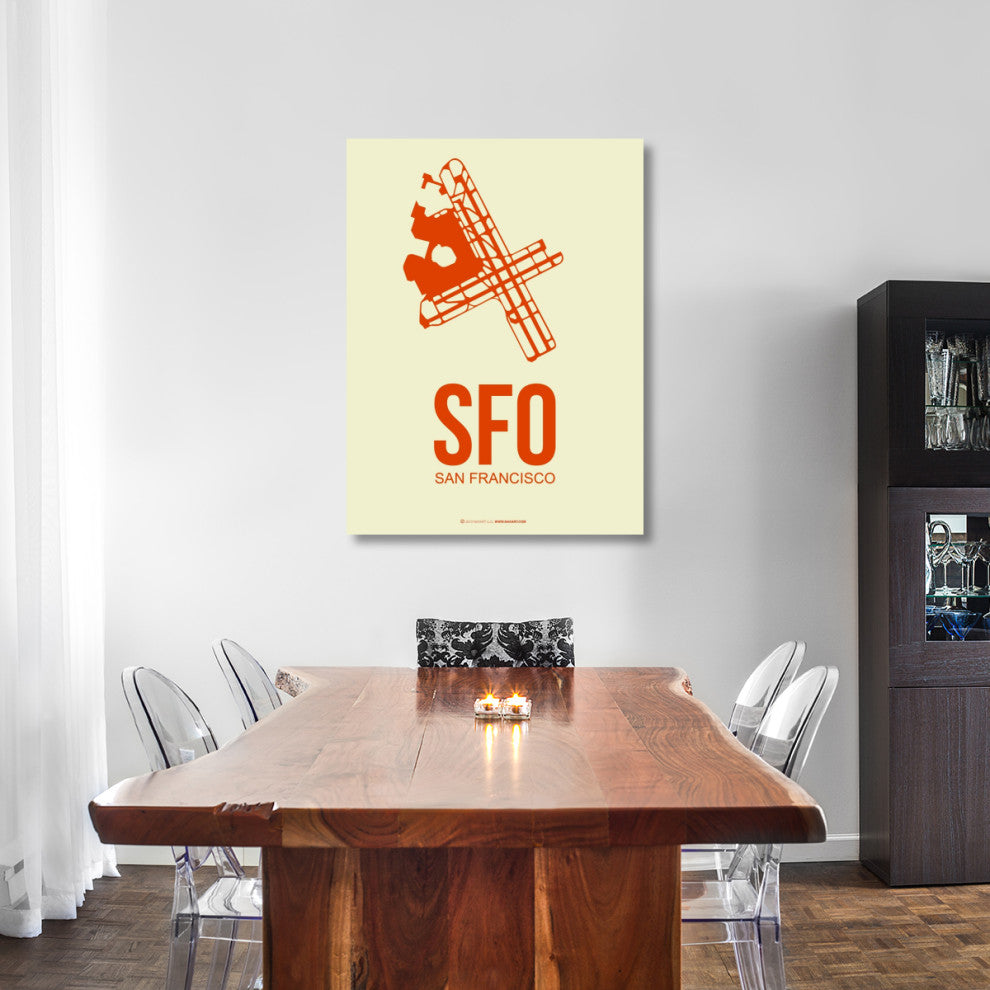 "SFO San Francisco Poster 1" Fine Art Print