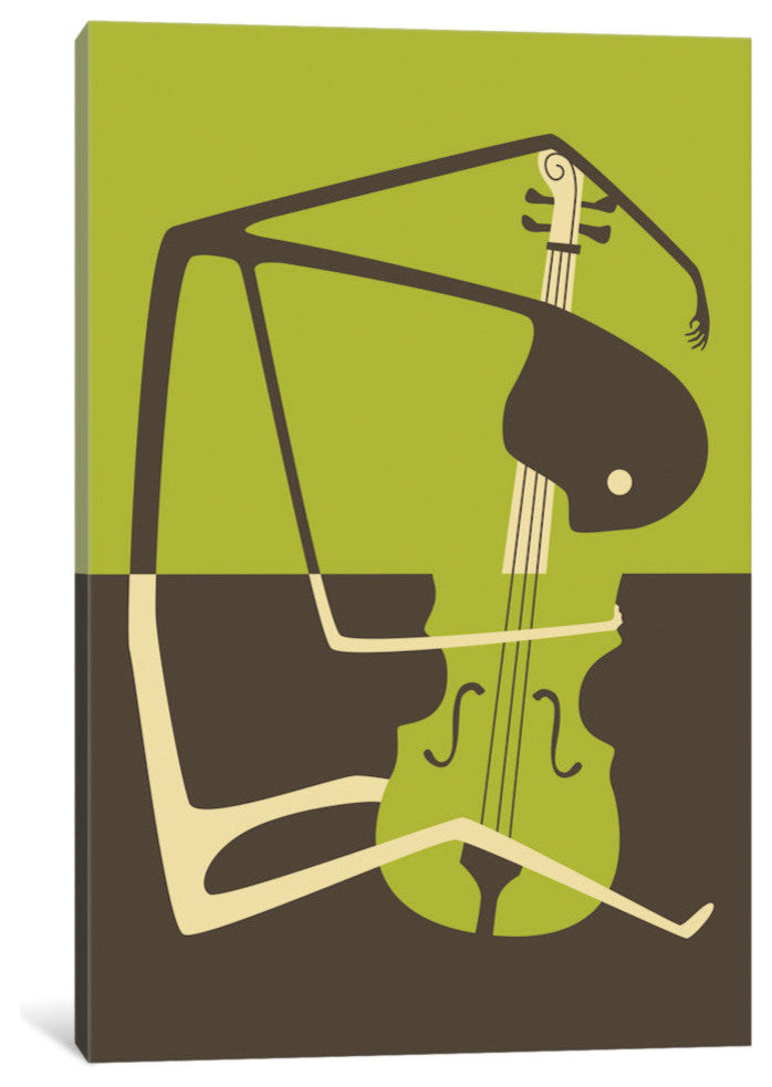 "Blues' Cello" by Jazzberry Blue, 40x26x1.5