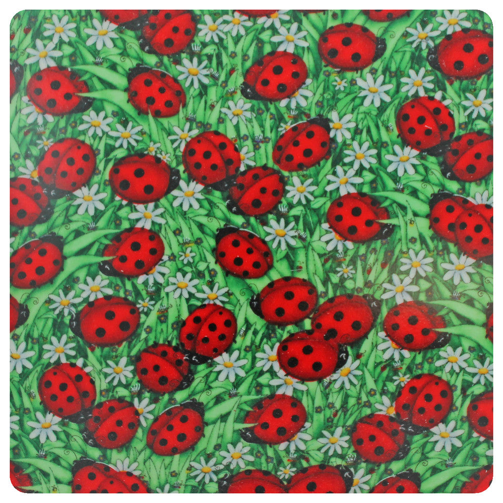 Andreas Ladybug Trivet, 9" Square