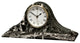 Saturn Collection Black Zebra Marble Mantle clock