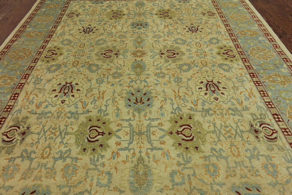 Traditional Oriental Hand Knotted 8'x10' Peshawar Area Rug, W2556