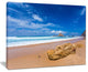 "Huge Brown Rock in Atlantic Seashore" Seashore Wall Art, 40"x30"