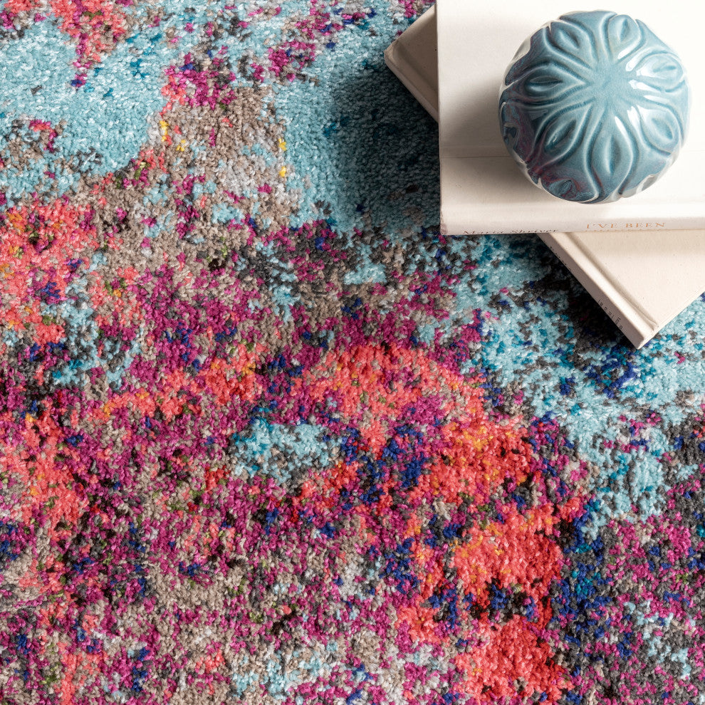 Nuloom Cloud Nebula Abstract Area Rug, Multicolor 9'x12'
