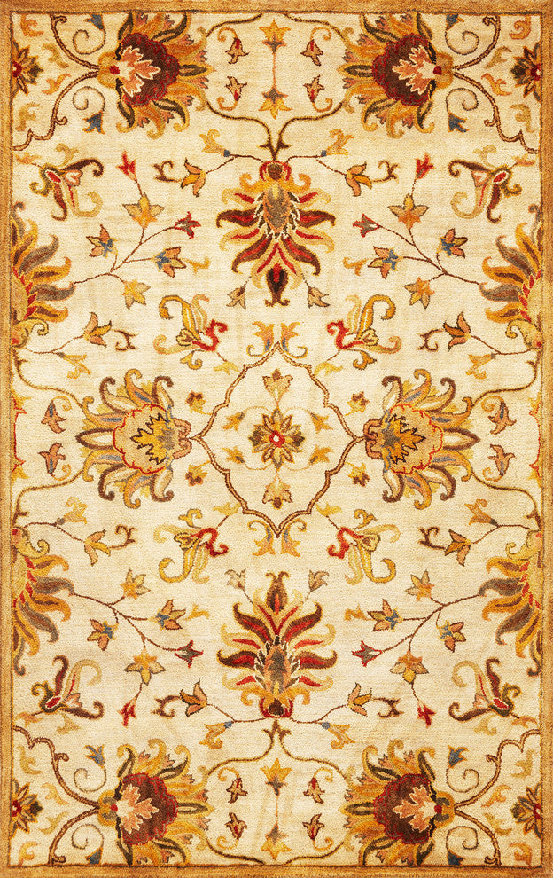 Syriana 6012 Champagne Agra Rug, 5'x8'