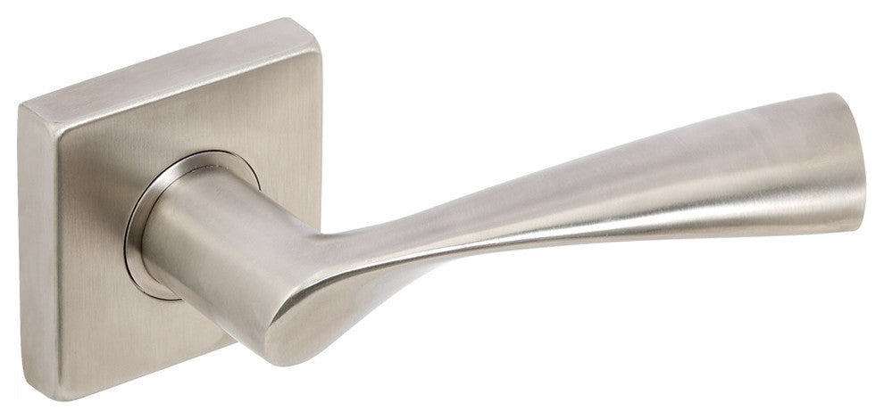 Breeze Lever, Tubular Privacy, Satin Stainless Steel, 2-3/8" Backset