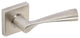 Breeze Lever, Tubular Privacy, Satin Stainless Steel, 2-3/8" Backset