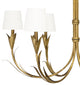 Regina Andrew River Reed Chandelier Small, Antique Gold Leaf, Gold