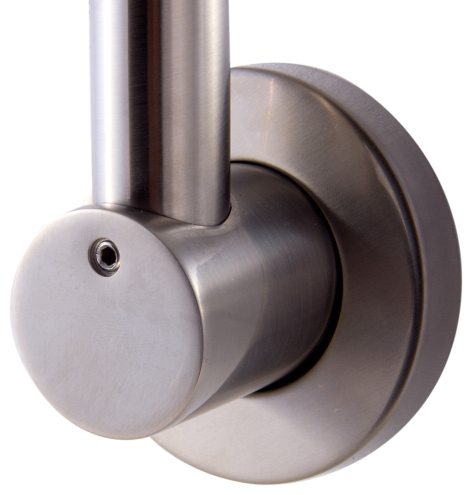 Ab12Grw, Bn Brushed Nickel 12" Round Raised Wall Mounted Shower Arm