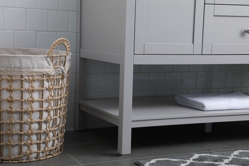 48" Single Bathroom Vanity, Grey