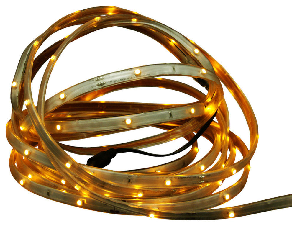 18' LED Indoor/Outdoor Christmas Linear Tape Lighting, Amber and White