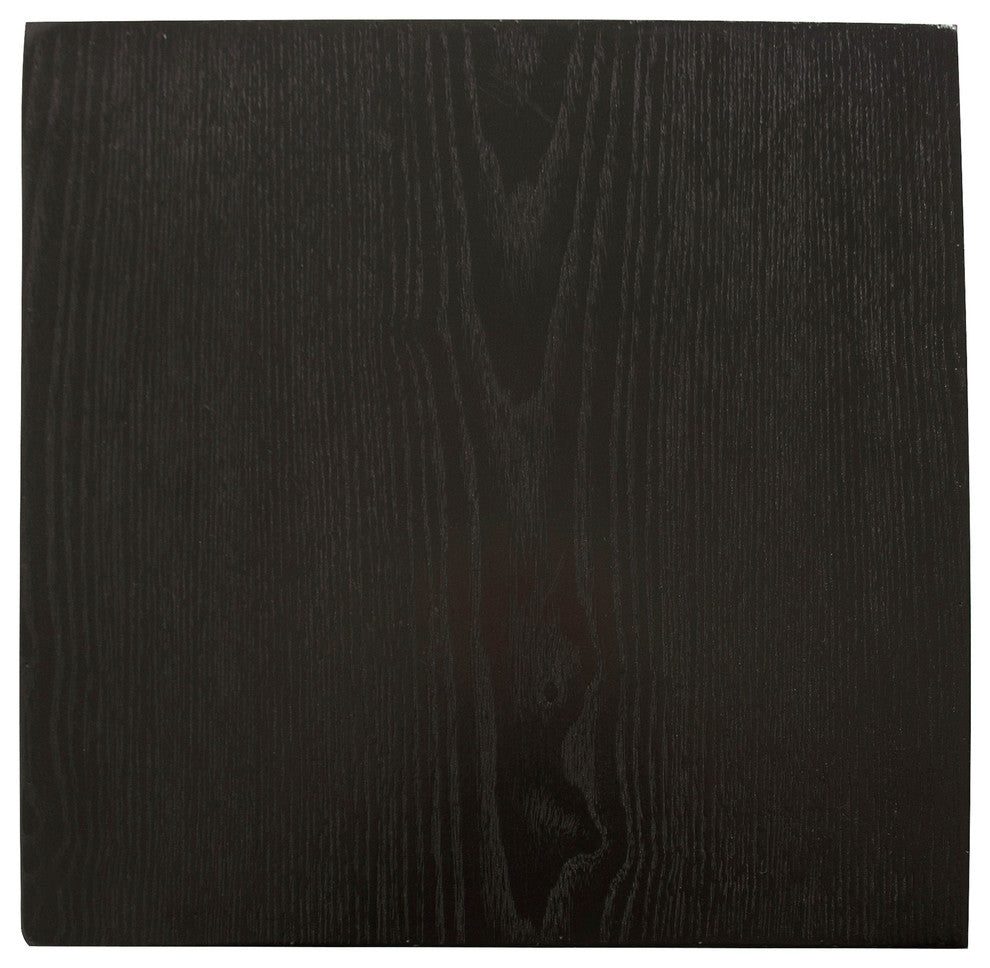 Howard Elliott Stepped Black Wood Pedestal, 12"x12"x355"