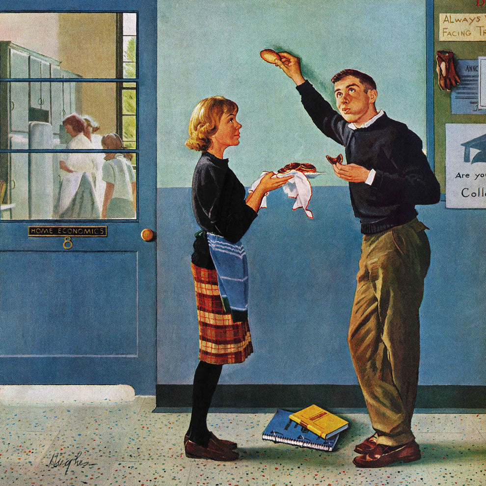 "Cookie Tester" Painting Print on Canvas by George Hughes