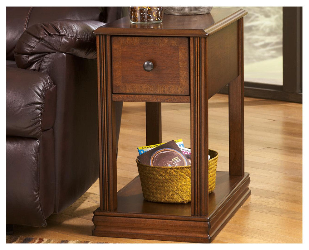Breegin Contemporary Brown Chair Side End Table